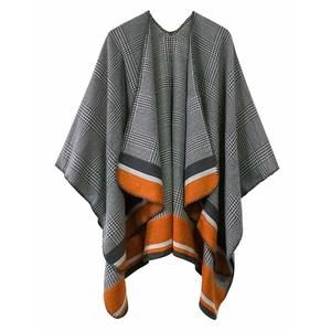 Women's Vintage Pattern Open Front Poncho Cape Shawl Winter Shawl Wraps😇